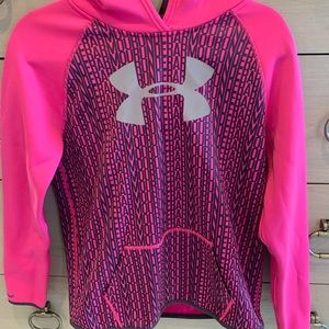 Pink Under Armour Girls Hoodie